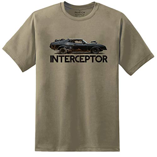 Digital Pharaoh Herren Mad Max Film Interceptor Falcon V8 Gt Mel Gibson Inspiriert T-Shirt - Sand, 2XL = 50/52" von Digital Pharaoh