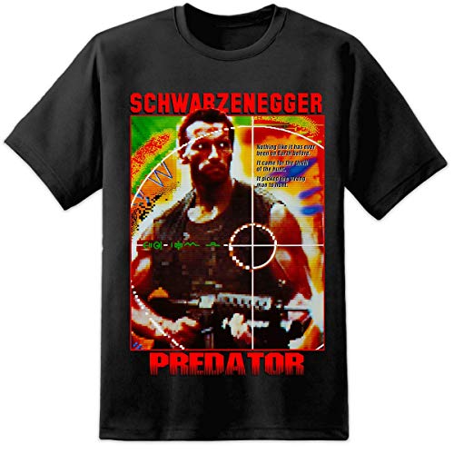 Digital Pharaoh Herren Predator Filmposter T-Shirt Yautja Film Xenomorph Nostromo Weyland Yutani - Schwarz, L von Digital Pharaoh