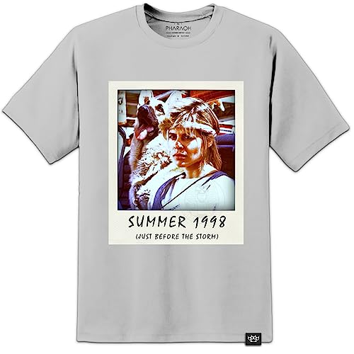 Digital Pharaoh - Sarah Connor Polaroid Terminator Film Grau T-Shirt Cyberdyne Systems Skynet - grau, X-Large von Digital Pharaoh