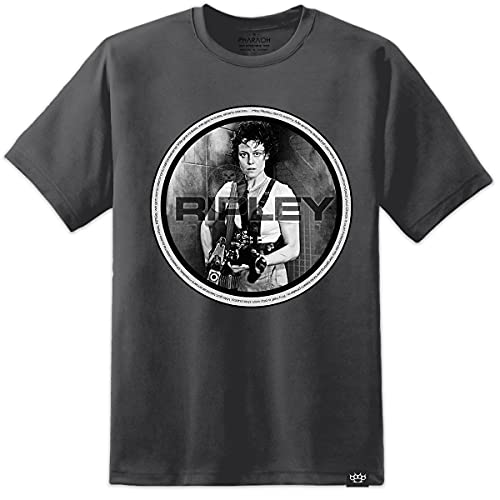 Herren Aliens Lt. Ellen Ripley T-Shirt Xenomorph Nostromo Weyland Yutani – Anthrazit Gr. M, anthrazit von Digital Pharaoh