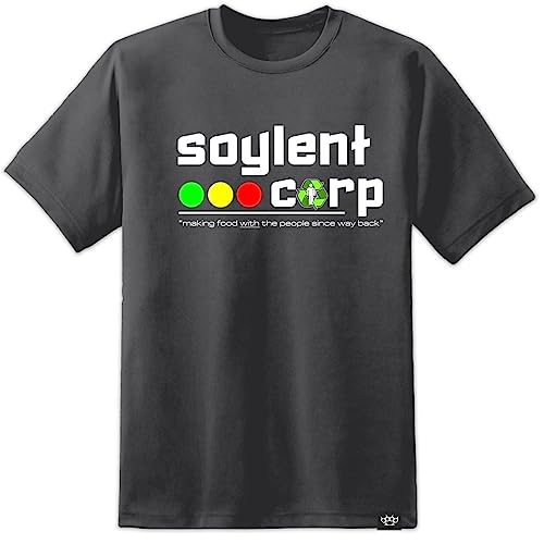 Herren Soylent Green Corporation Logo T-Shirt Retro Sci Fi Film Dunkelgrau - Dunkelgrau, 3XL von Digital Pharaoh