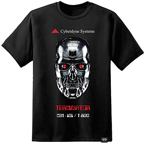 Herren Terminator T-Shirt T800 Skynet Cyberdyne Systems Arnie - Schwarz, XXL von Digital Pharaoh