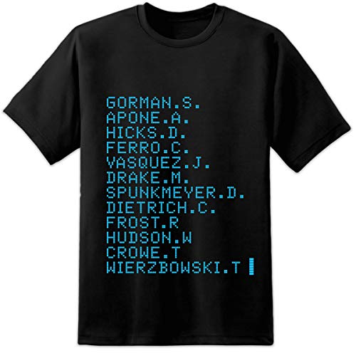 Herren Uscm Kolonial Marines Names T-Shirt Außerirdische LV426 Sulaco Nostromo Weyland Yutani Film - Schwarz, S = 34/36" von Digital Pharaoh