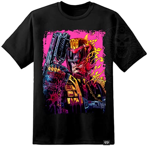 Judge Death Cybernosferatu Herren T-Shirt 2000 AD Dredd, Schwarz , 3XL von Digital Pharaoh