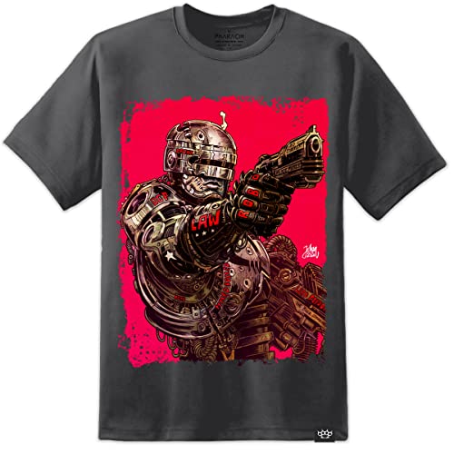 Robocop OCP X Cybernosferatu Herren T-Shirt Omni Consumer Products OCP ED209, anthrazit, 3XL von Digital Pharaoh