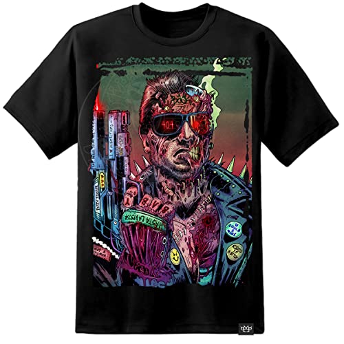 Sarah Connor Terminator Cybernosferatu Artwork Herren T-Shirt Skynet Cyberdyne Systems, Schwarz , XXL von Digital Pharaoh