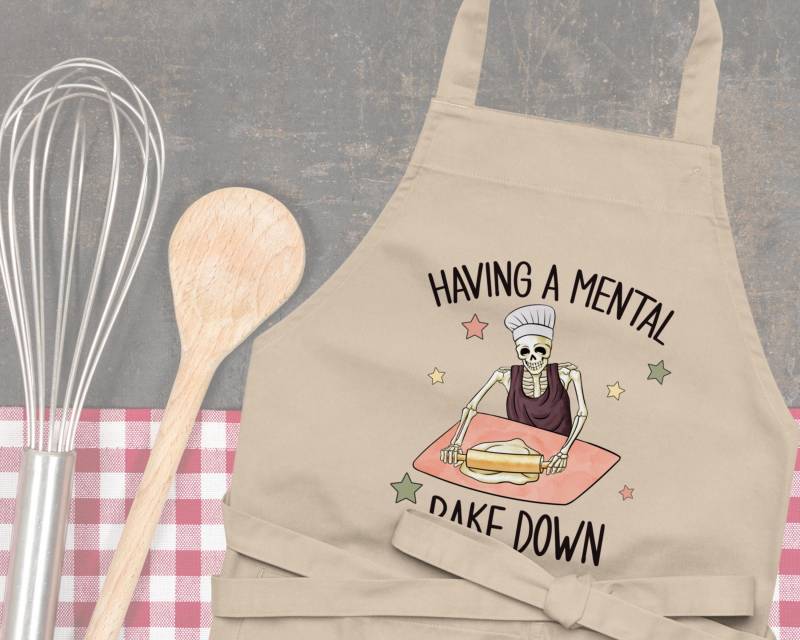 Schürze Aus Bio-Baumwolle | Having A Mental Bake Down Lustige Skelett Design Backschürze Back - Und Kochzubehör Hobbybäcker Geschenke Schürze Aus Bio-Baumwolle | Having A Mental Bake Down Lustige Skelett Design Backschürze Back - Und Kochzubehör Hobbybäcker Geschenke von DigitalArtPrints3000
