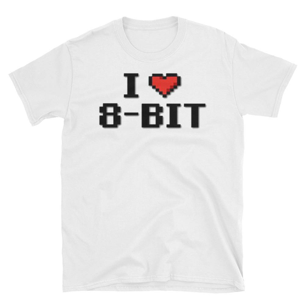 Ich Liebe 8-Bit-Shirt. Unisex T-Shirt.gamer Shirt.gaming Shirt.video Spiel Shirt.funny Shirt.geek Shirt.nerd Hemd von DigitalCrack