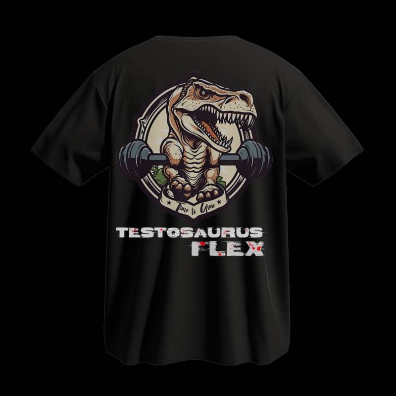 Premium Gym Oversize Shirt Stilvoller Komfort Für Deine Workouts | Backprint Testosaurus Flex Premium Gym Oversize Shirt Stilvoller Komfort Für Deine Workouts | Backprint Testosaurus Flex von TheStyleZilla