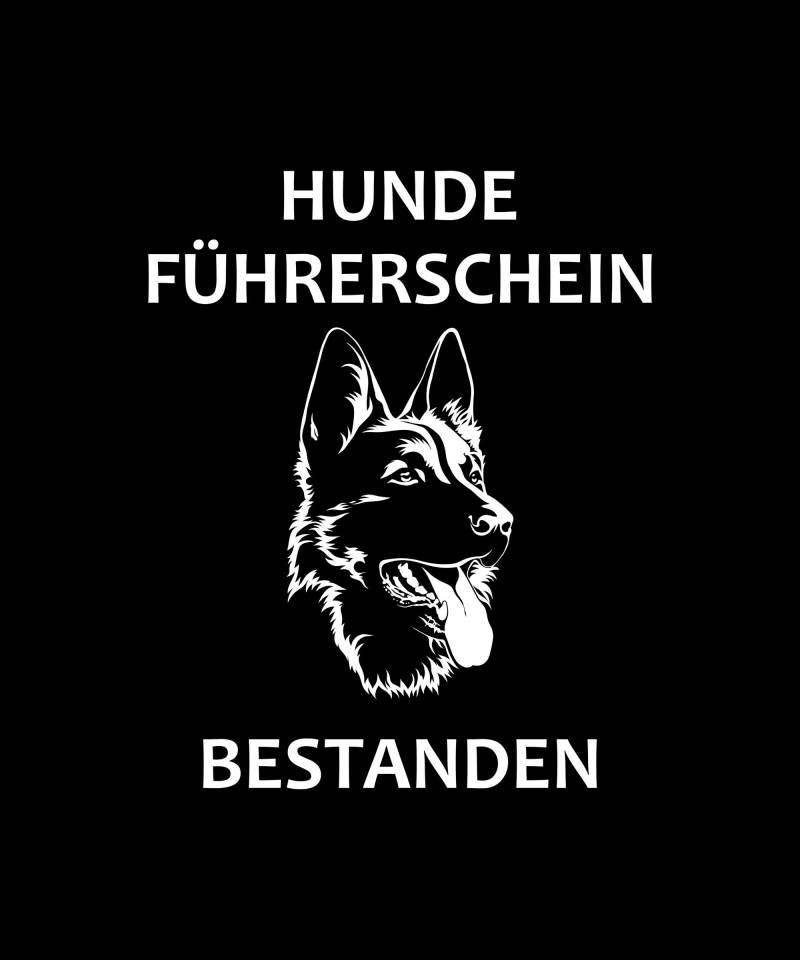 Hunde Design Führerschein Bestanden T-Shirt Für Hundebesitzer Zum Gassi Gehen, Hundehalter Bestimmter Hunderassen von DigitalKunstBoutique
