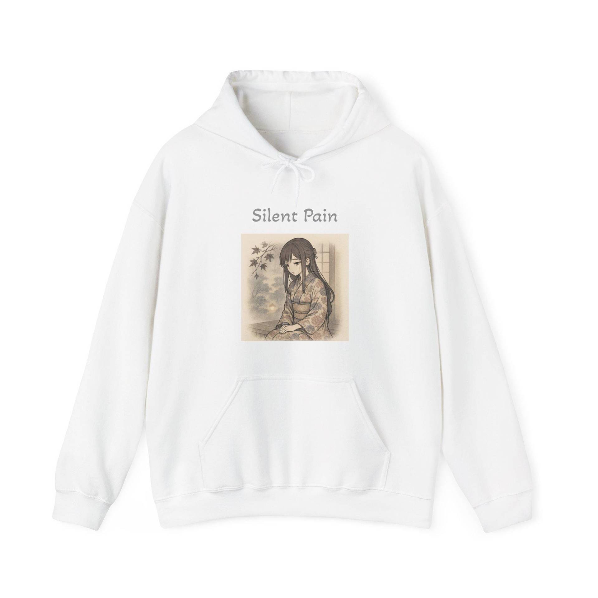 Anime Girl Aesthetic Unisex Premium Hoodie | Vintage Illustration Emotional Streetwear Silent Pain Cozy Fit von DigitalStudioItems