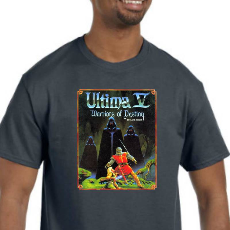 Ultima V T-Shirt Neu Farbe & Größe Auswählen C64 Amiga Krieger Des Schicksals von DigitalStylistics