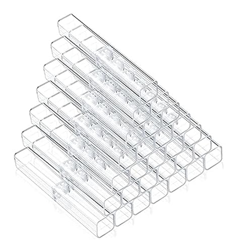 Diheohg 40-Teiliges Stifteetui Aus Durchsichtigem Acryl Als Geschenk, Leere Stifteboxen, Stiftaufbewahrung Aus Kunststoff, Transparente Stifteboxen Aus Kunststoff von Diheohg