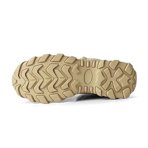 Dihou88 Kampfstiefel Herren Leichte wasserdichte rutschfeste Taktische Stiefel für Herren Langlebig Bequem, für Militärarbeiten Outdoor Wandern Wüste(47 EU) von Dihou88