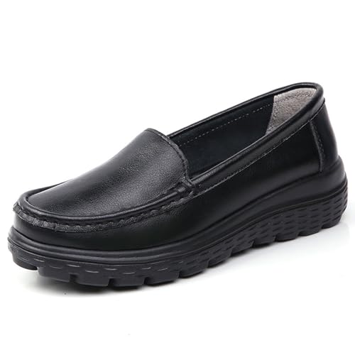 Dihou88 Pflegeschuhe für Damen, Krankenschwesterschuhe für Damen, Wahl für medizinisches Fachpersonal, atmungsaktiv, rutschfest, leicht zu reinigen, für Krankenhäuser(Black,34 EU) von Dihou88