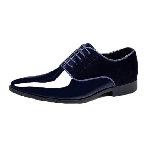 Dihou88 rutschfeste Herrenschuhe, strapazierfähige Business-Casual-Schuhe(Blue,48 EU) von Dihou88