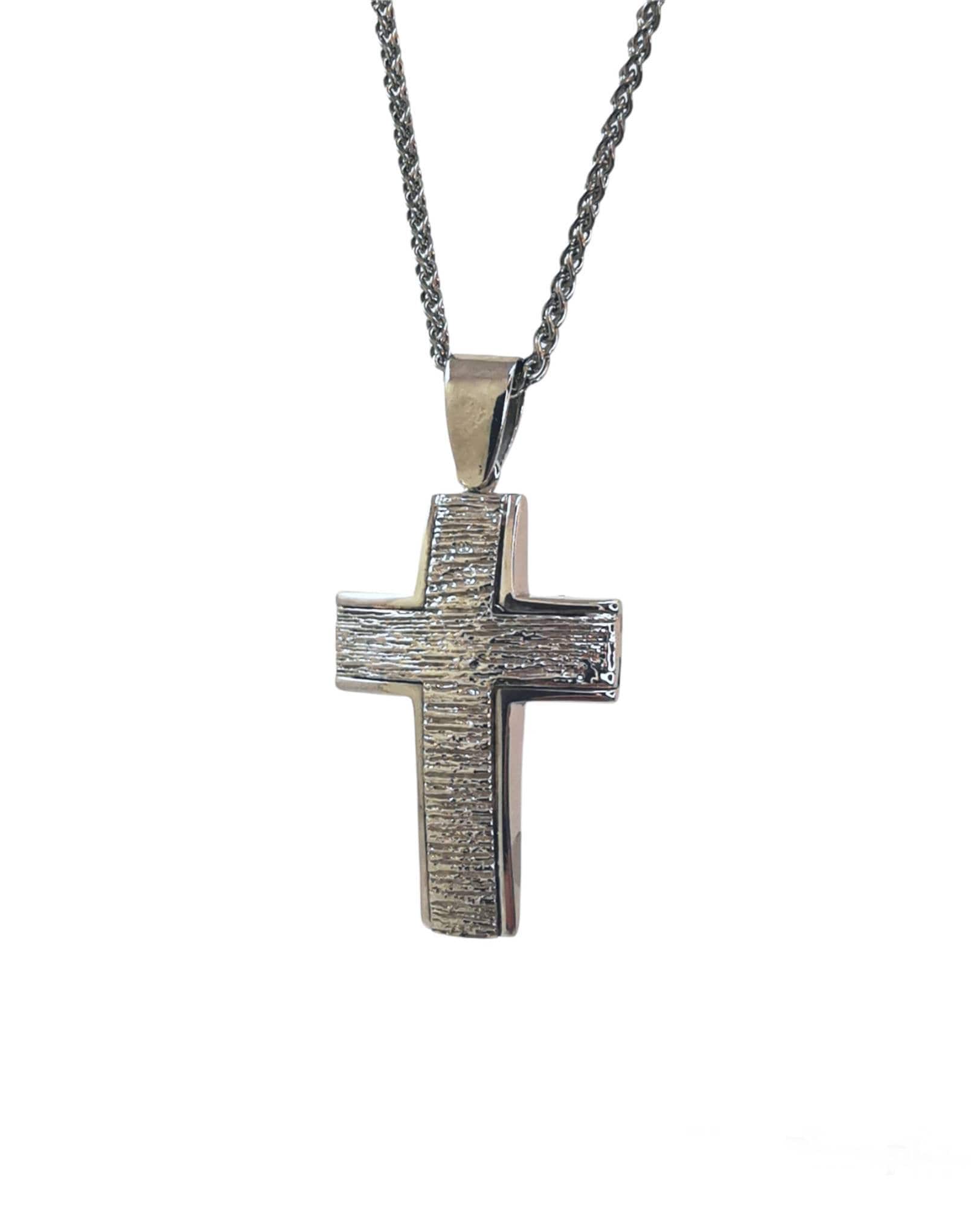 925 Sterling Silber Kreuz Halskette, Geburtstagsgeschenk Für Männer, Erstaunliches Herrenkreuz, Valentinsgeschenk Männer von DikefalosOnLineGr
