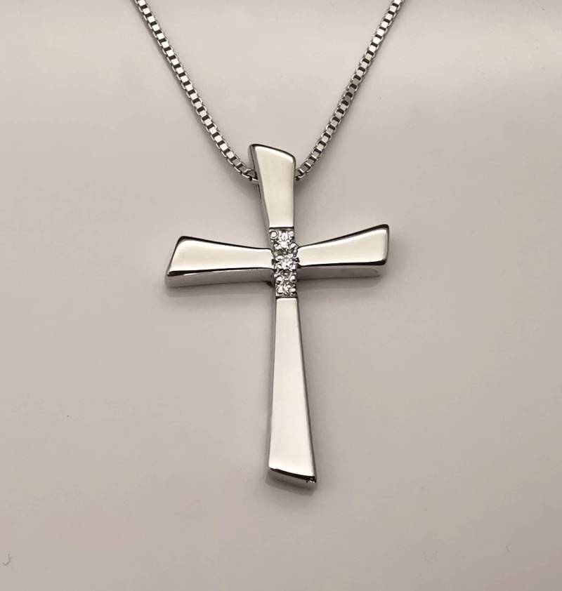 Kreuz Halskette Für Frauen 925 Silber Filled, Gold Anhänger, Religiöse Halskette, Konfirmation Geschenk Mädchen, Christlicher Religiöser Schmuck Kreuz Halskette Für Frauen 925 Silber Filled, Gold Anhänger, Religiöse Halskette, Konfirmation Geschenk Mädchen, Christlicher Religiöser Schmuck von DikefalosOnLineGr