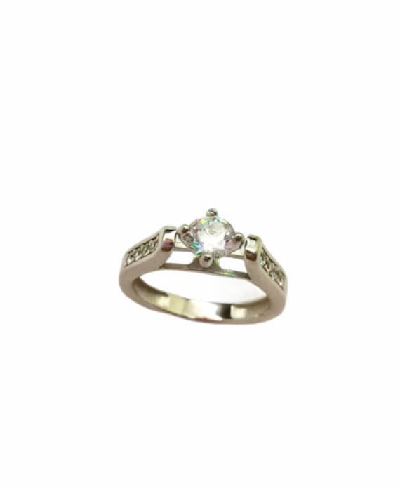 Verlobungsring. Runder Solitär Ring. Ehering. Hochwertiger Sterling Silber Versprechen Ring Verlobungsring. Runder Solitär Ring. Ehering. Hochwertiger Sterling Silber Versprechen Ring von DikefalosOnLineGr