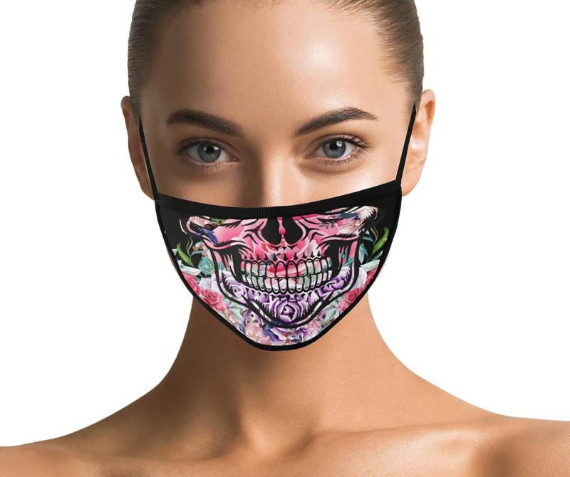 Dilara Mund-Nasen-Masken Baumwollmasken mit Sprüchen & Motiven - Gesicht Stoffmasken Aufdruck, aus Baumwolle - Waschbar, Atmungsaktiv & Wiederverwendbar von Dilara