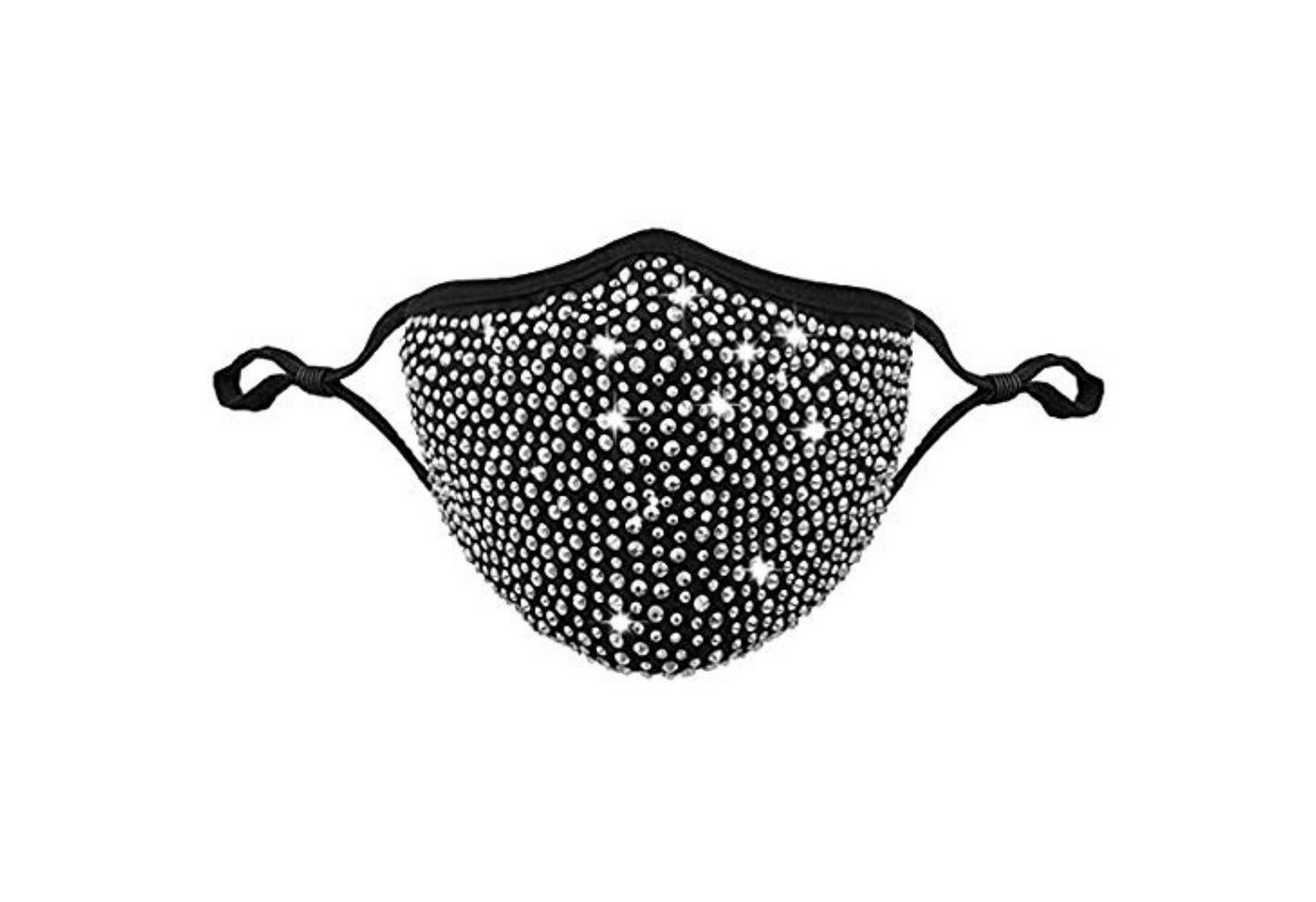 Dilara Mund-Nasen-Masken PREMIUM Strass & Pailletten Gesichtsmaske für Damen & Herren, Funkelnder Schutz mit Stil – ideal für besondere Anlässe von Dilara