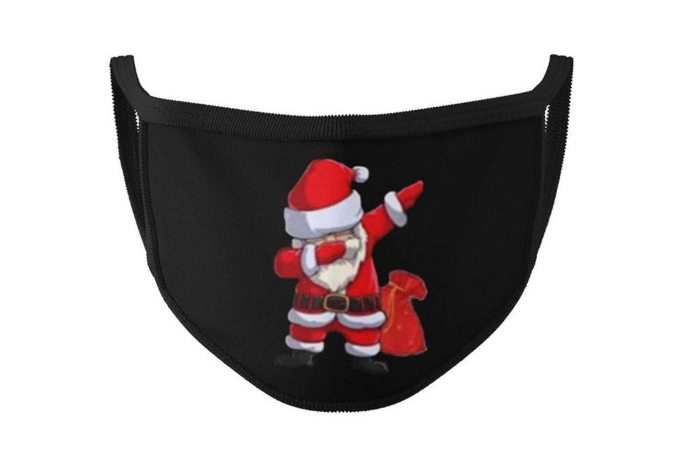 Dilara Mund-Nasen-Masken mit leuchtendem Motiv für Gesicht & Mund, Maske Schwarz mit Glow-Motiv, Glow-in-the-dark Effekt von Dilara