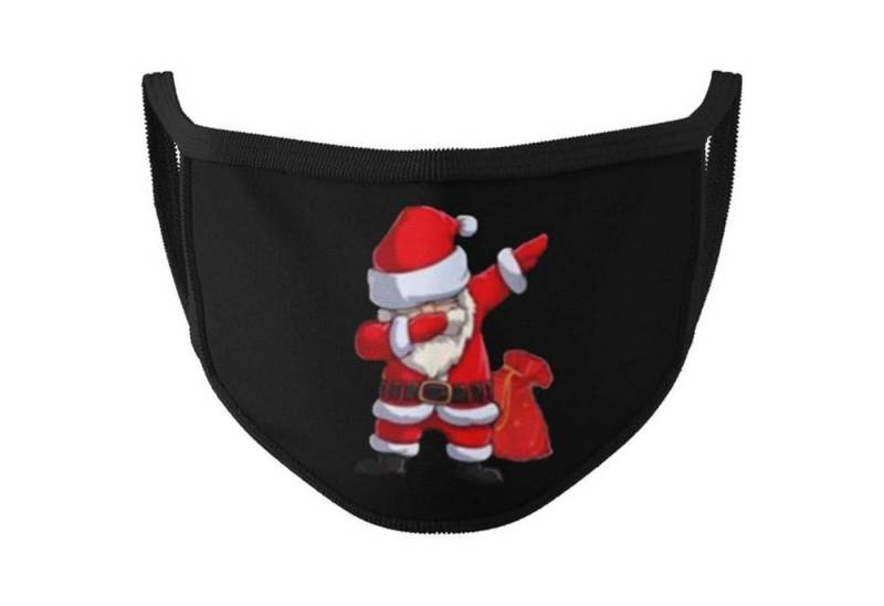 Dilara Mund-Nasen-Masken mit leuchtendem Motiv für Gesicht & Mund, Maske Schwarz mit Glow-Motiv, Glow-in-the-dark Effekt von Dilara