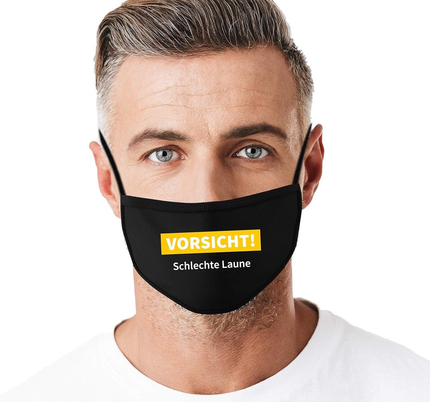 Dilara Mund-Nasen-Masken mit lustigen Sprüchen - Schwarze Gesicht Stoffmaske für Erwachsene, Waschbar, Atmungsaktiv & Wiederverwendbar von Dilara