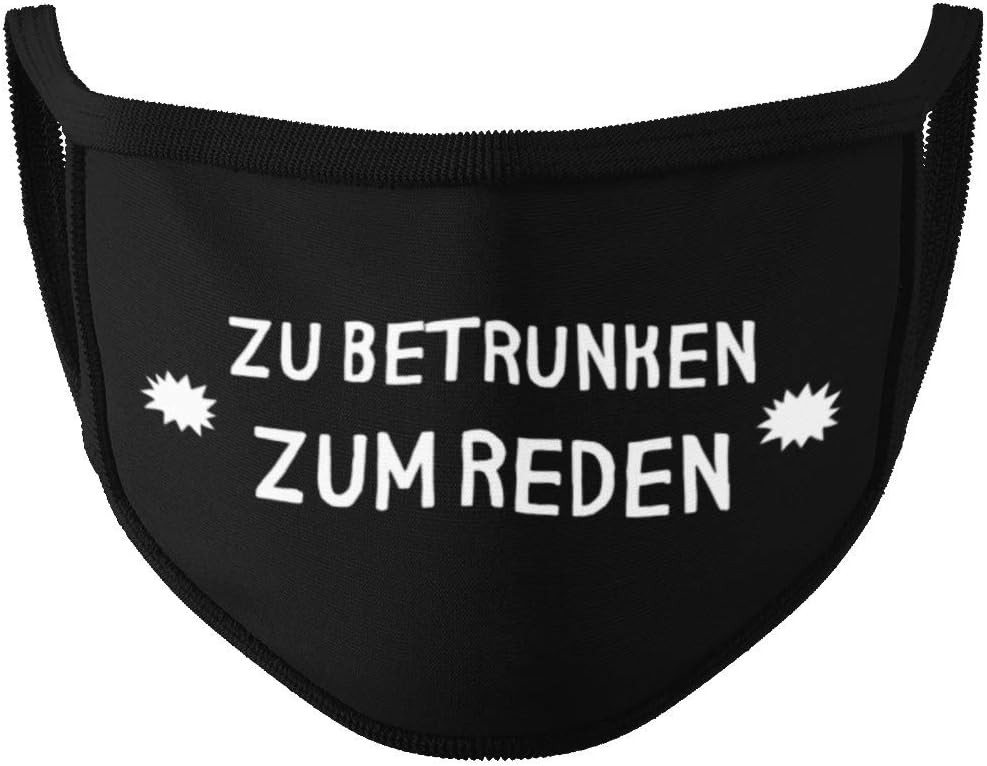 Dilara Mund-Nasen-Masken mit lustigen Sprüchen - Schwarze Gesicht Stoffmaske für Erwachsene, Waschbar, Atmungsaktiv & Wiederverwendbar von Dilara
