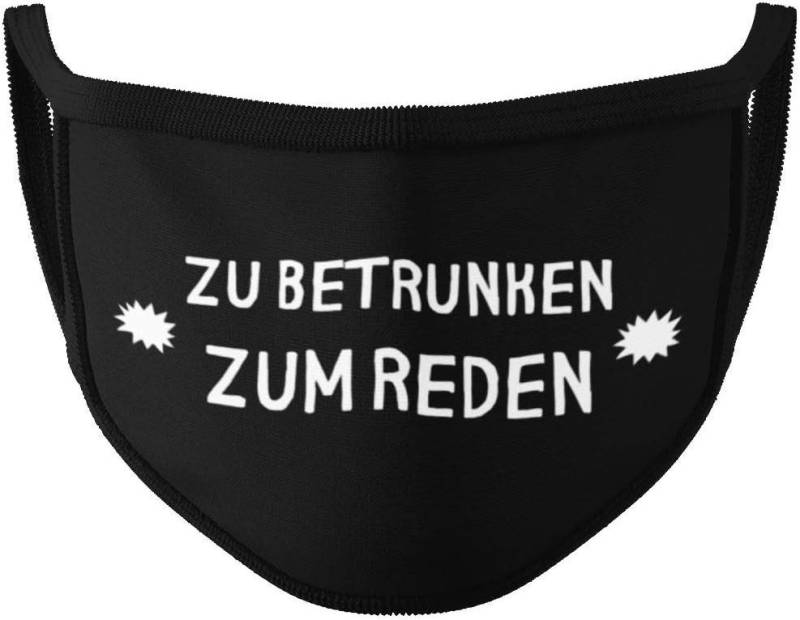 Dilara Mund-Nasen-Masken mit lustigen Sprüchen - Schwarze Gesicht Stoffmaske für Erwachsene, Waschbar, Atmungsaktiv & Wiederverwendbar von Dilara
