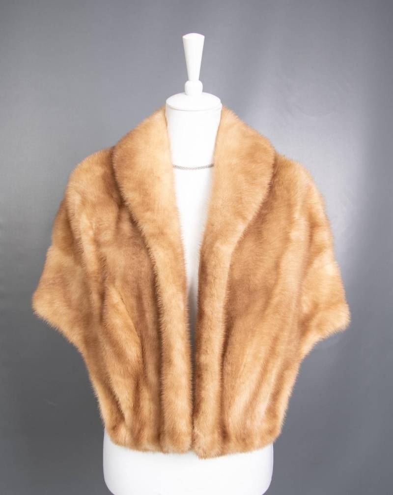 1386 Glamouröse Echt Nerz Pelz Mantel Jacke Stola Wunderschöner Look von DilartPlus