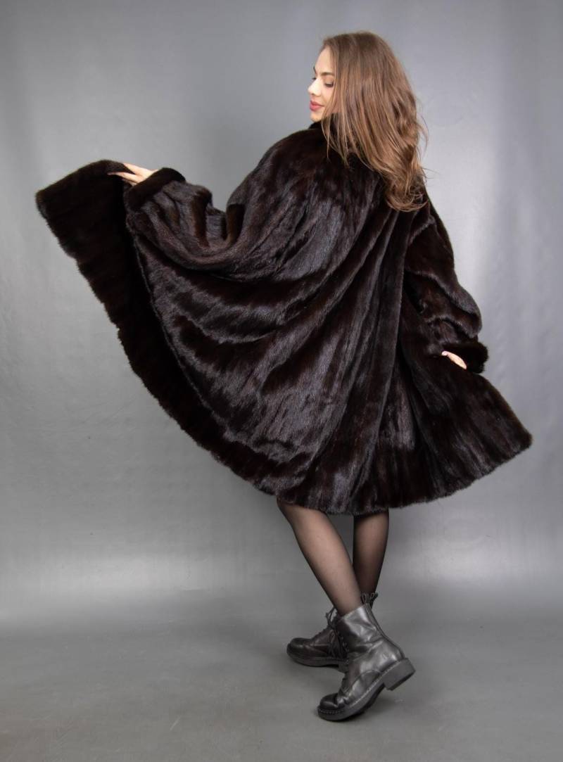 15773 Wunderschöne Echt Nerz Mantel Luxus Jacke Swinger Wunderschöner Pelz Größe Xl von DilartPlus