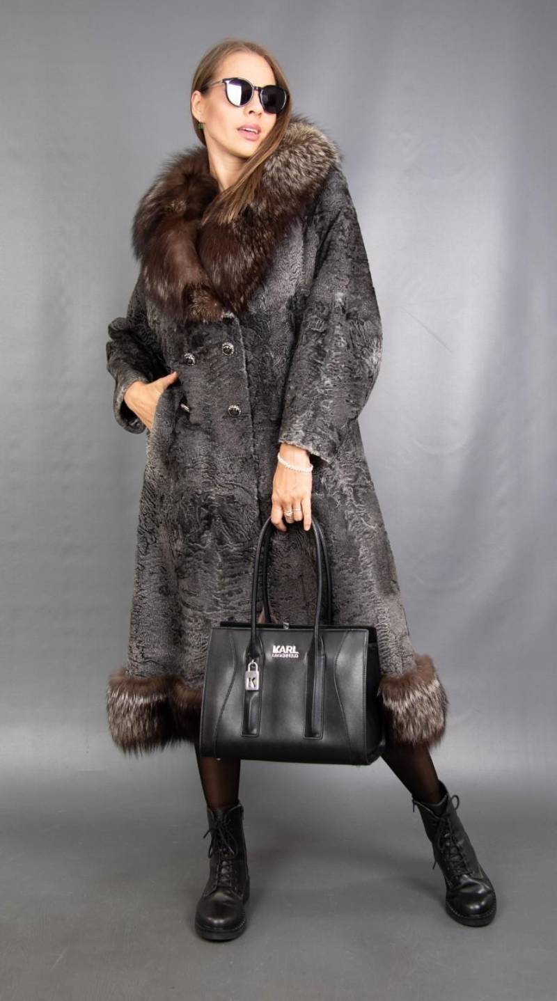 15901 Super Echter Perser Silberfuchs Pelz Gr. M von DilartPlus