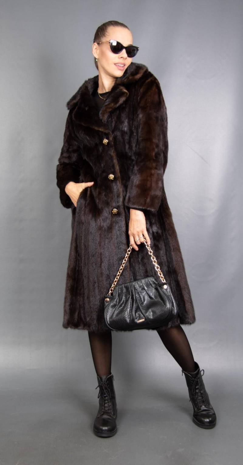 15962 Wunderschöne Echt Saga Nerz Mantel Luxus Pelz Jacke Wunderschöner Look Gr.-S 15962 Wunderschöne Echt Saga Nerz Mantel Luxus Pelz Jacke Wunderschöner Look Gr.-S von DilartPlus