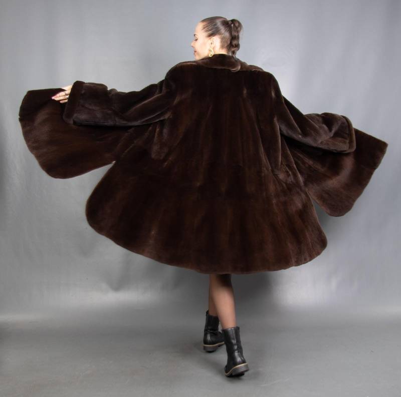 16374 Bezaubernder Echt Geschorener Nerz Mantel Luxus Pelz Swinger Größe 3xl 16374 Bezaubernder Echt Geschorener Nerz Mantel Luxus Pelz Swinger Größe 3xl von DilartPlus