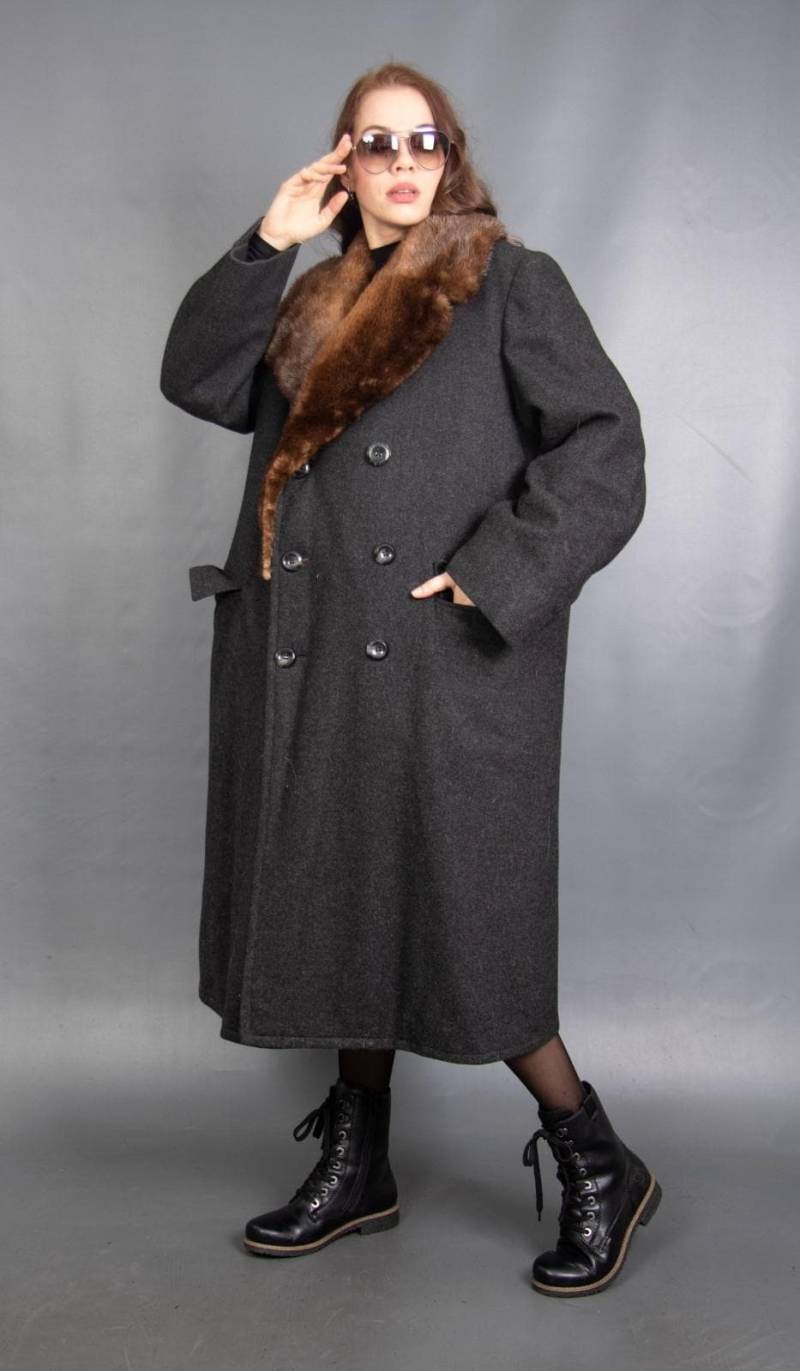 16648 Echter Herren Zobel Pelzmantel Luxus Pelz Gr. 2xl von DilartPlus