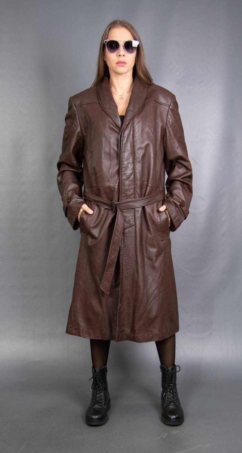 6991 Herren Echtleder Mantel Luxus Gr. M von DilartPlus