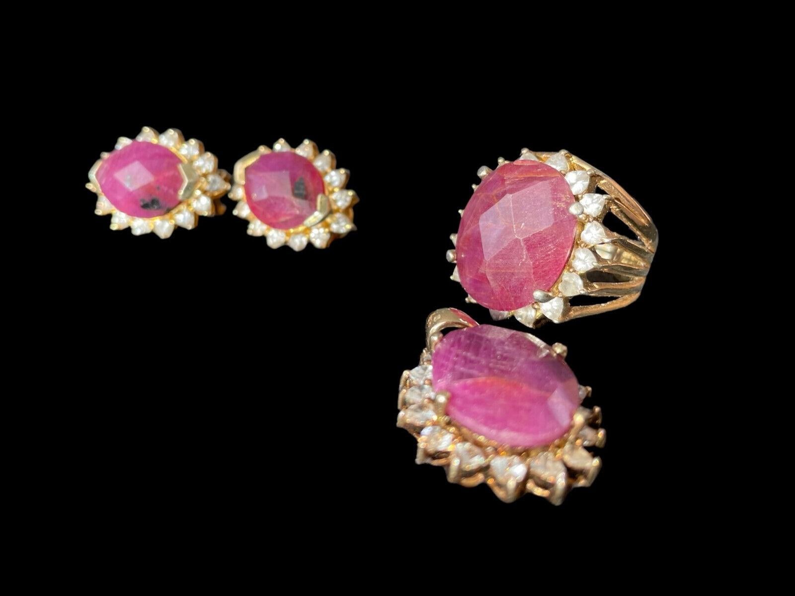 70Er Wunderschönes Set Ring+Ohrringe+Anhänger Aus 925 Silber 70Er Wunderschönes Set Ring+Ohrringe+Anhänger Aus 925 Silber von DilartPlus