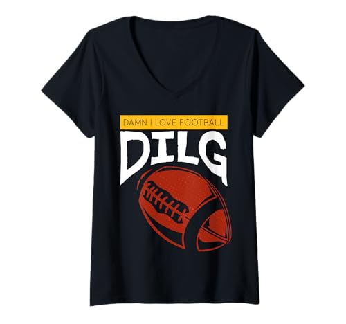 Damen Lustige Sprüche DILF T-Shirt mit V-Ausschnitt Damen Lustige Sprüche DILF T-Shirt mit V-Ausschnitt von Dilf Gifts and Apparel & Accessories