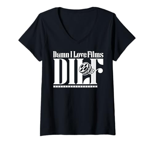 Damen Lustige Sprüche DILF T-Shirt mit V-Ausschnitt Damen Lustige Sprüche DILF T-Shirt mit V-Ausschnitt von Dilf Gifts and Apparel & Accessories