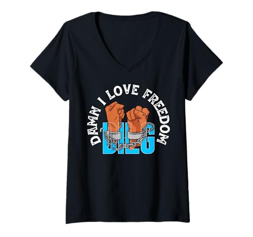 Damen Lustige Sprüche DILF T-Shirt mit V-Ausschnitt von Dilf Gifts and Apparel & Accessories