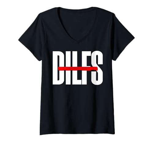 Damen Lustige Sprüche DILF T-Shirt mit V-Ausschnitt Damen Lustige Sprüche DILF T-Shirt mit V-Ausschnitt von Dilf Gifts and Apparel & Accessories
