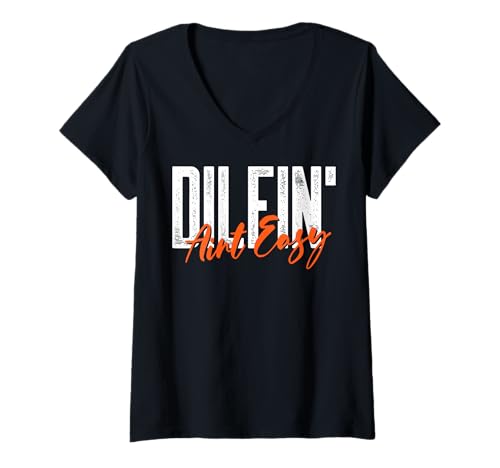 Damen Lustige Sprüche DILF T-Shirt mit V-Ausschnitt Damen Lustige Sprüche DILF T-Shirt mit V-Ausschnitt von Dilf Gifts and Apparel & Accessories