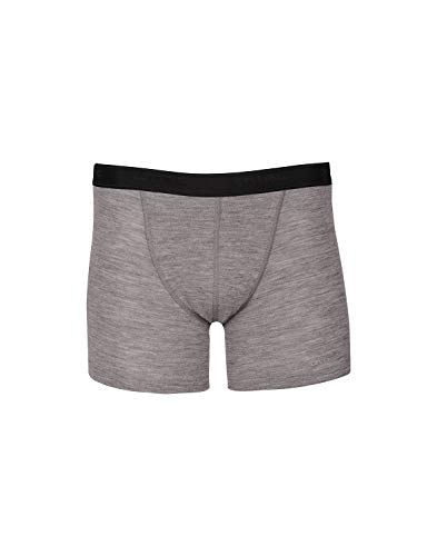 Dilling Merino Boxershorts für Herren - 100% Bio-Merinowolle Grau L von Dilling