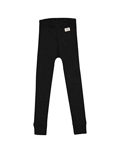 Dilling Kinder Leggings - Bio Merinowolle Schwarz 110-116 von Dilling