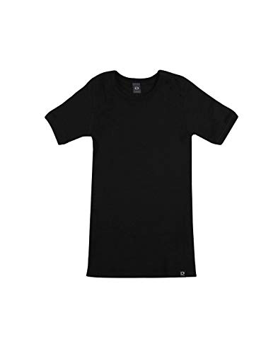 Dilling Kinder T-Shirt aus 100% Bio-Merinowolle Schwarz 134-140 von Dilling