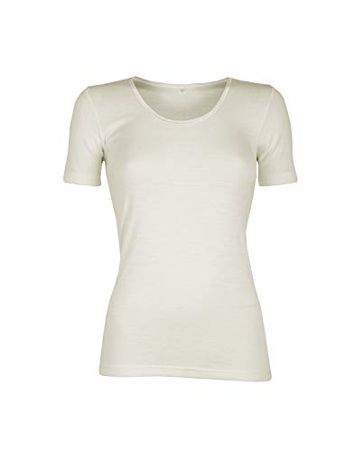 Dilling Merino T-Shirt für Damen - aus 100% Bio-Merinowolle Natur 44 von Dilling
