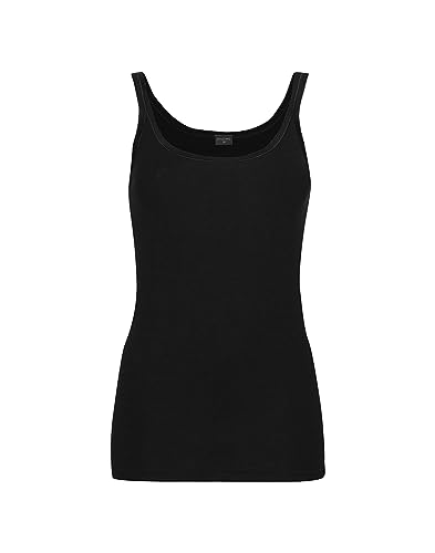 Dilling Merino Trägertop für Damen - aus 100% Bio-Merinowolle Schwarz 36 von Dilling