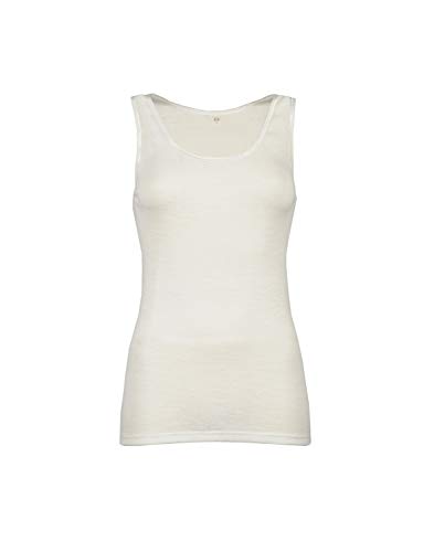 Dilling Merino Unterhemd für Damen - aus 100% Bio-Merinowolle Natur 40 von Dilling