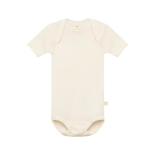 Dilling Baby Body kurzarm aus 100% BIO-Merinowolle Natur 74 von Dilling